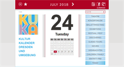 Desktop Screenshot of kulturkalender-dresden.com