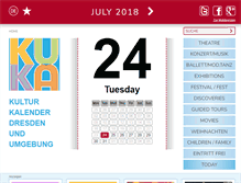 Tablet Screenshot of kulturkalender-dresden.com